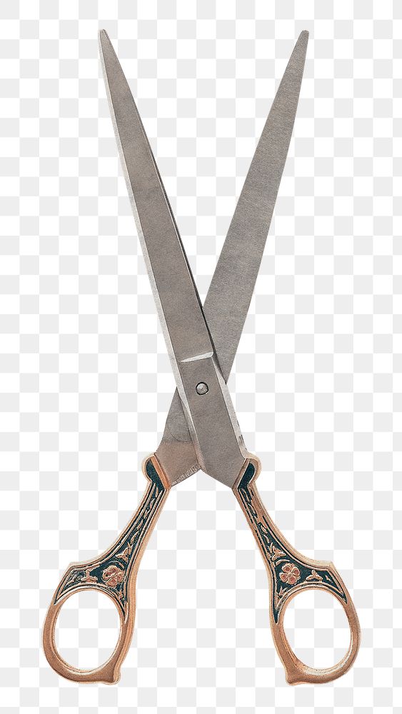 Scissors png sticker, transparent background