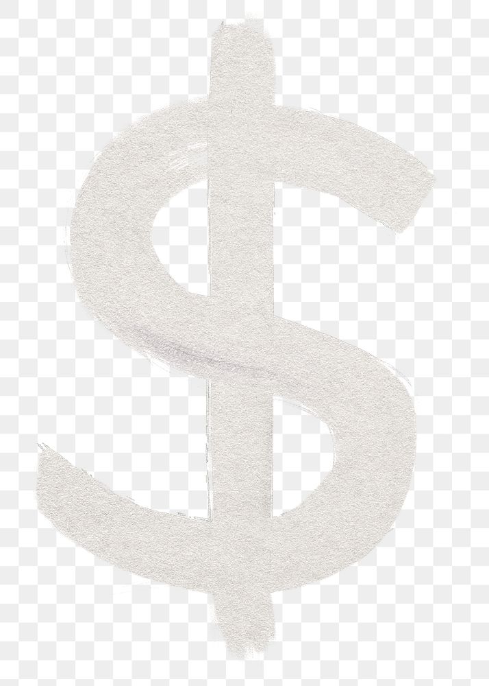 US dollar sign png sticker, transparent background