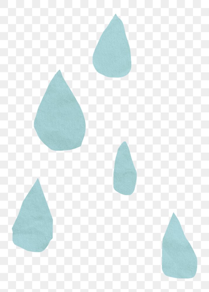 Water drops png sticker, transparent background