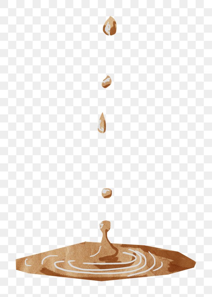 Coffee pouring png sticker, transparent background