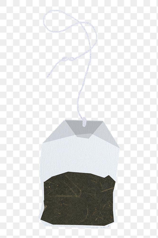 Tea bag png sticker, transparent background