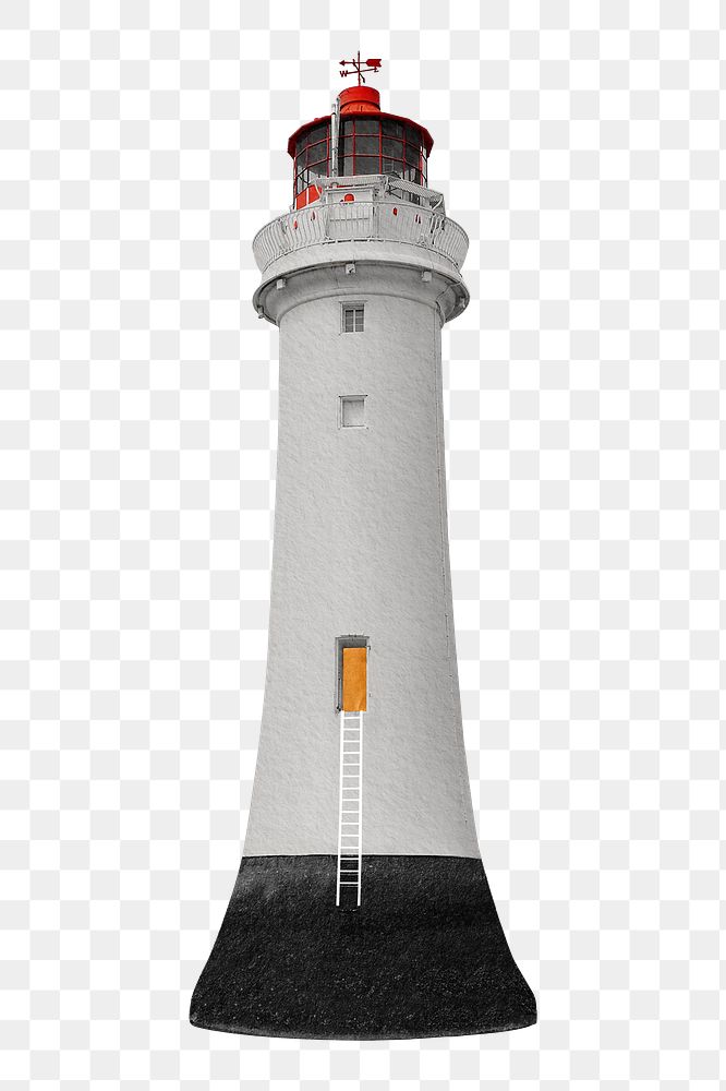 Lighthouse png sticker, transparent background