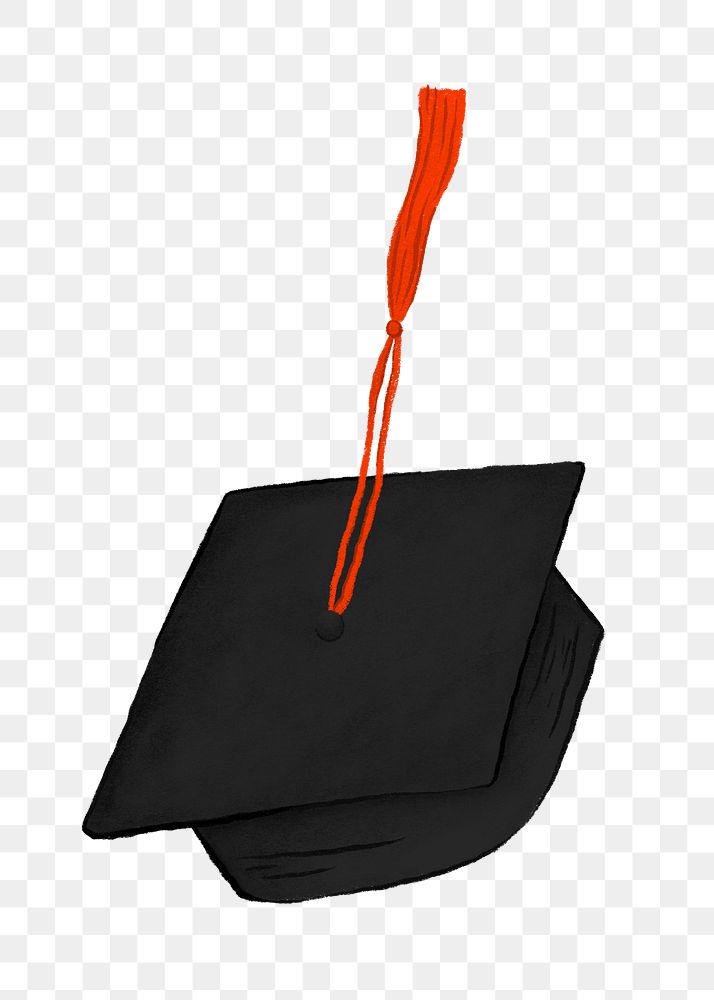 Graduation cap png sticker, celebration graphic, transparent background