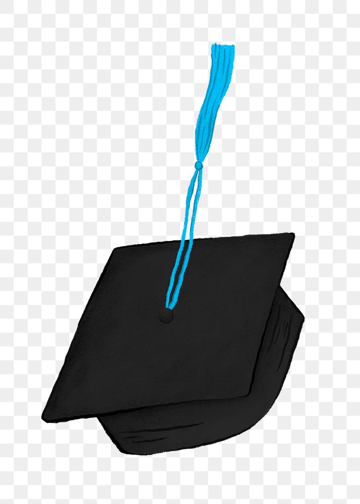 Graduation cap png sticker, celebration graphic, transparent background