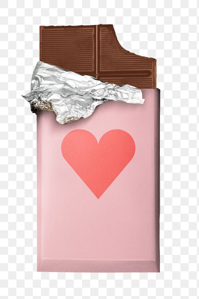 Chocolate bar png sticker, transparent background