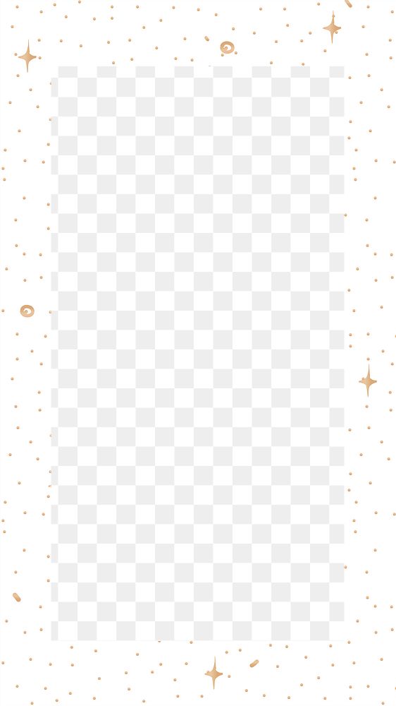 Sparkle frame png aesthetic sticker, transparent background