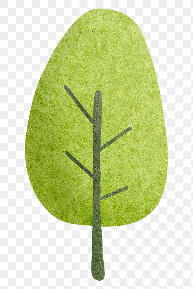 PNG environment & cute tree sticker, transparent background