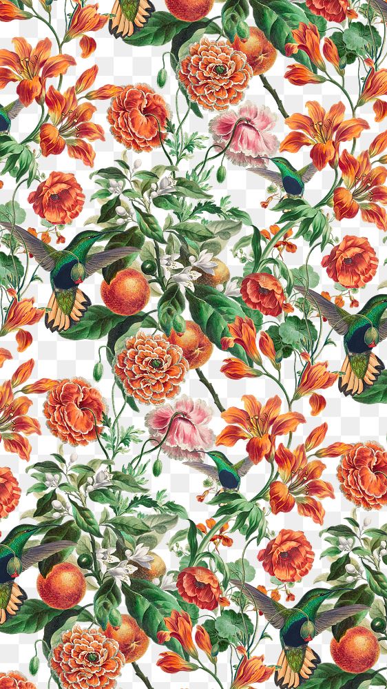 Floral pattern png vintage sticker, painting by Pierre Joseph Redouté on transparent background. Remixed by rawpixel.
