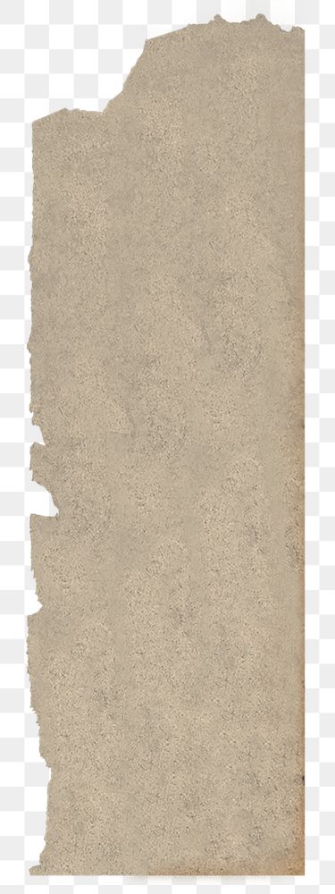 Ripped brown paper png sticker, transparent background