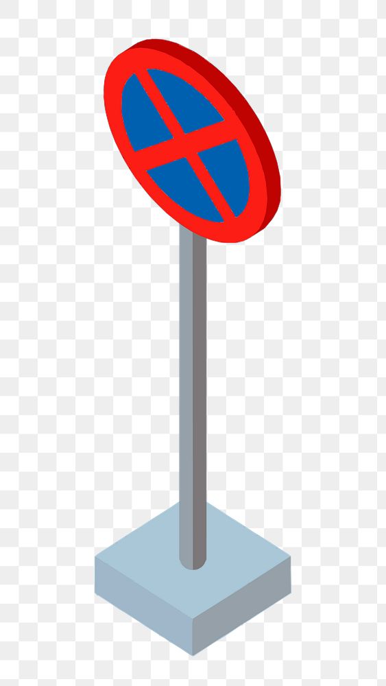 PNG No stopping traffic sign clipart, transparent background. Free public domain CC0 image.