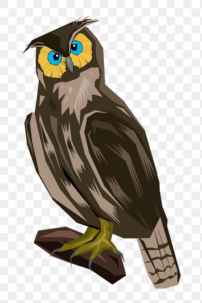 Owl png sticker, transparent background. Free public domain CC0 image.