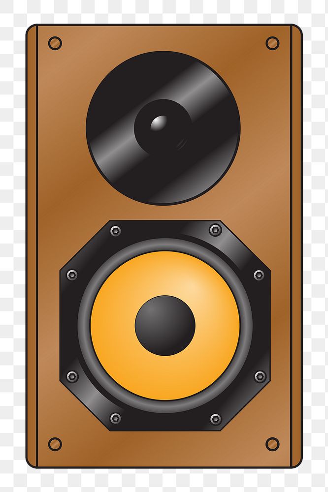 Speaker  png clipart illustration, transparent background. Free public domain CC0 image.