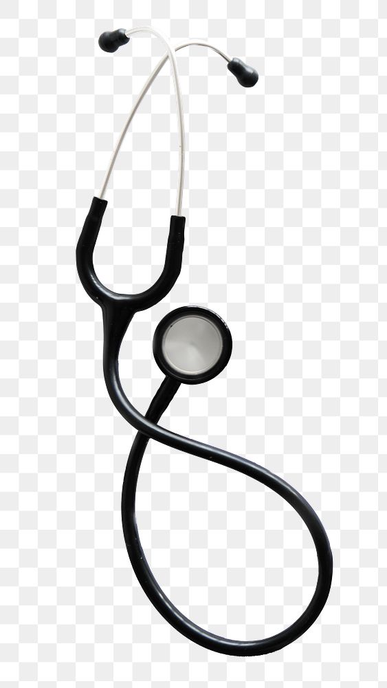 Stethoscope png sticker, medical device, transparent background