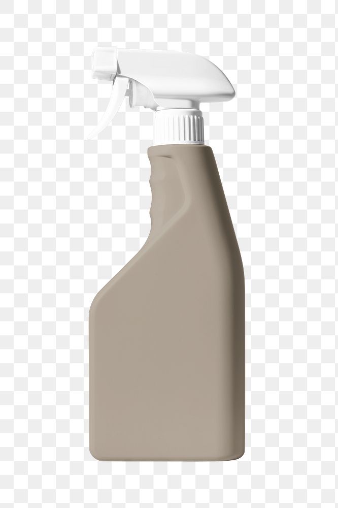 Spray bottle mockup png product packaging sticker, transparent background