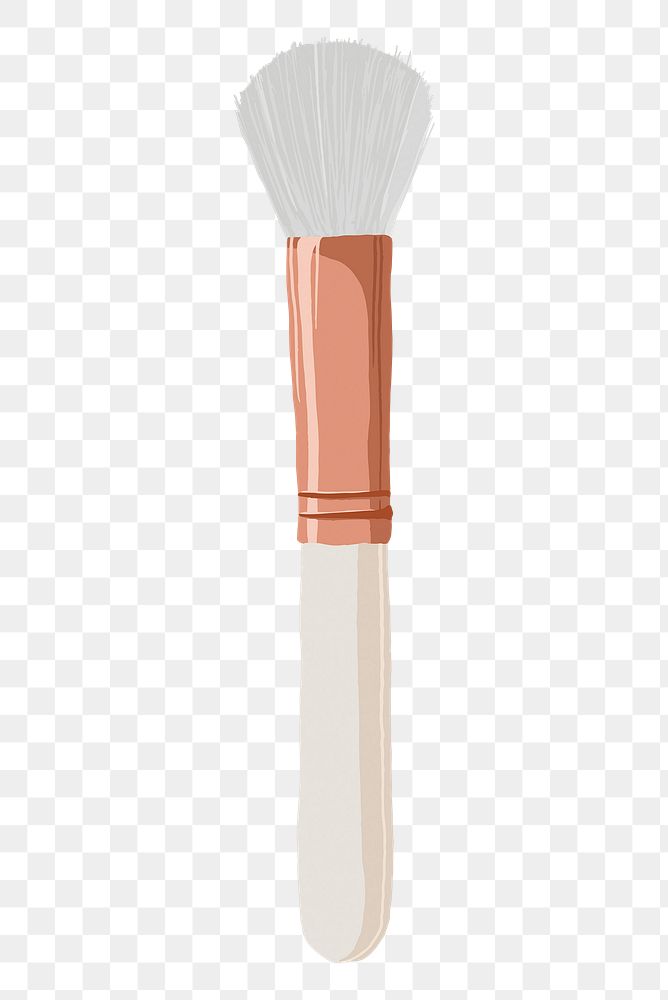 Makeup brush png sticker, transparent background