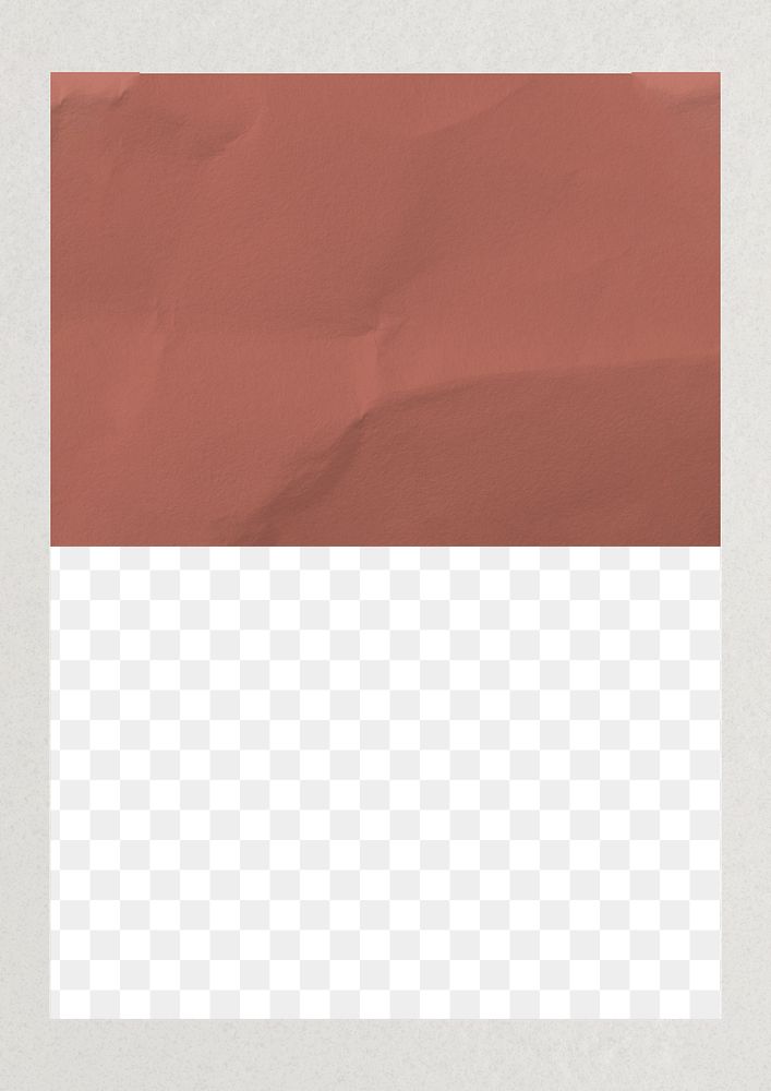Brown paper png frame, transparent background