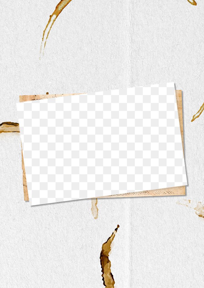 White png frame, gold paint, transparent background