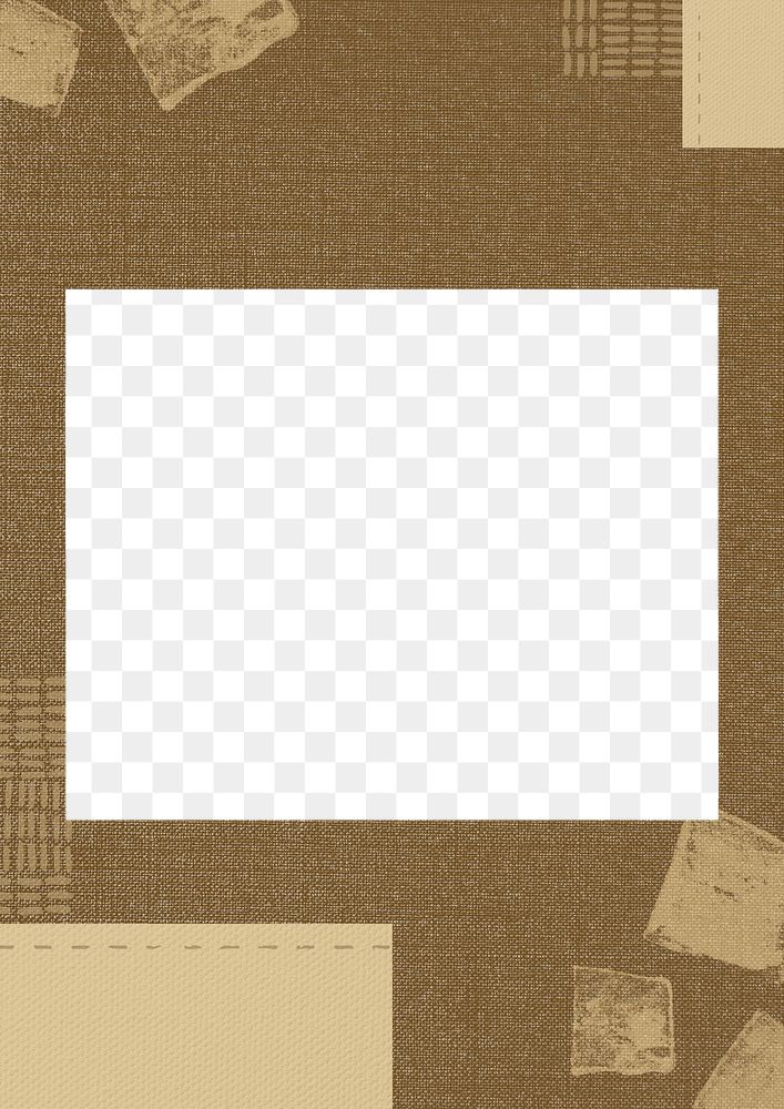 Brown  png frame, transparent background