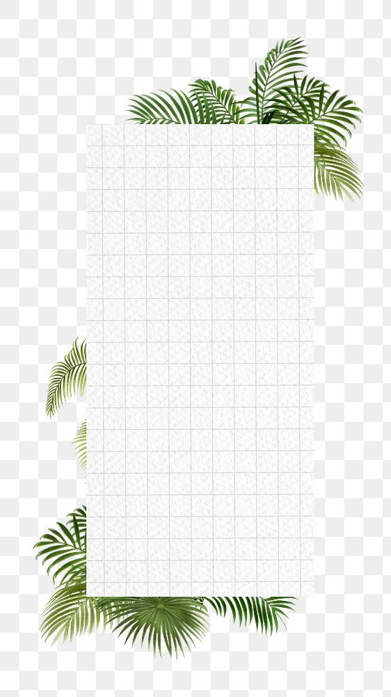 PNG Tropical palm leaf badge, Summer aesthetic, transparent background