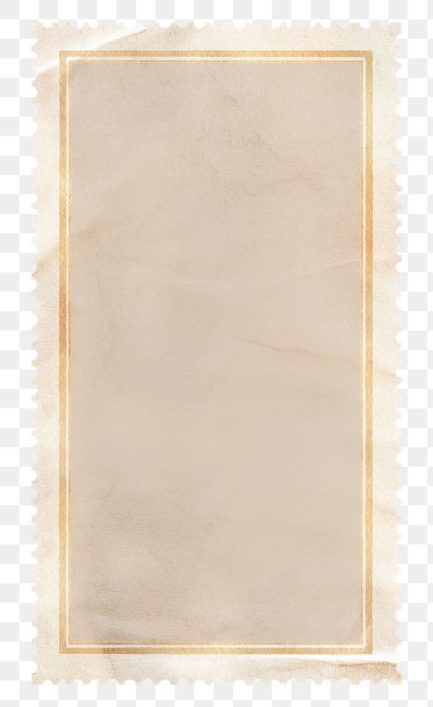 PNG Stamp paper, rectangle shape, transparent background