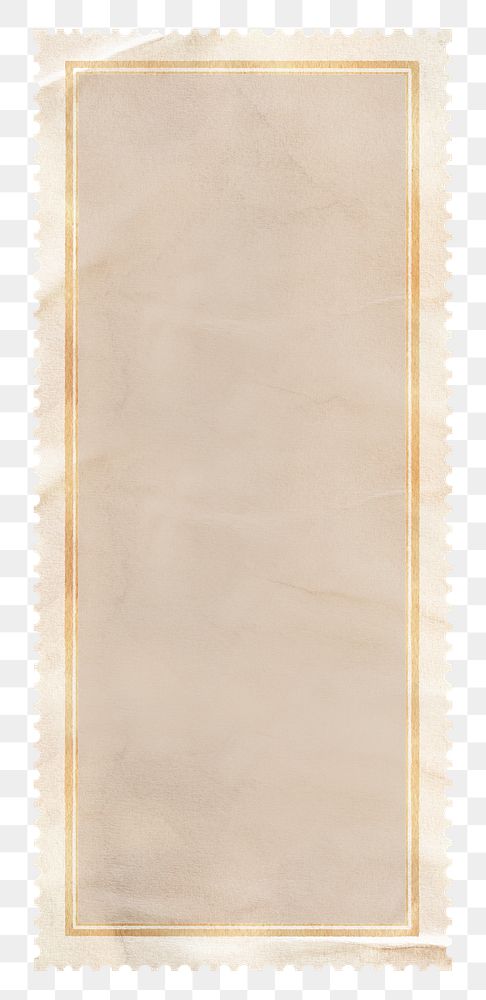 PNG Stamp paper, rectangle shape, transparent background