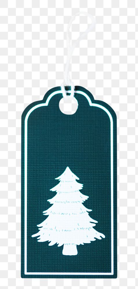 Christmas tag png, isolated object, transparent background