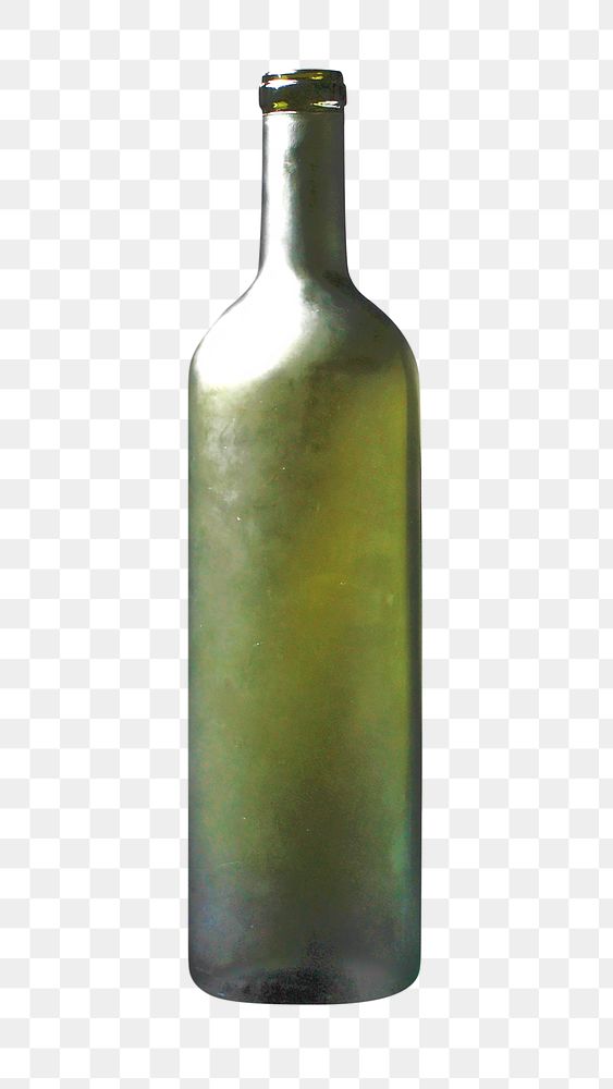 Png glass bottle, isolated image, transparent background