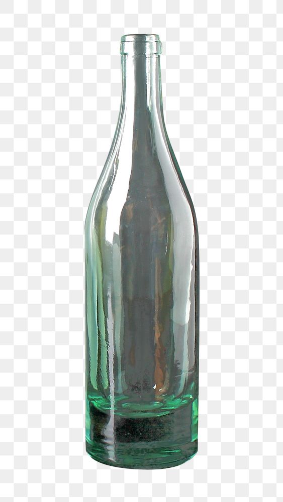 Png glass bottle, isolated image, transparent background