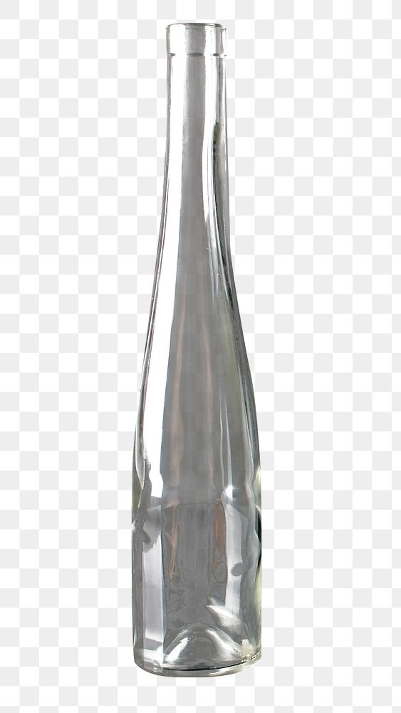 Png glass bottle, isolated image, transparent background