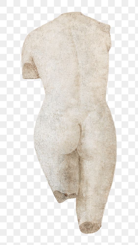 PNG Venus Pudica sculpture, vintage illustration by Benozzo Gozzoli, transparent background.  Remixed by rawpixel. 