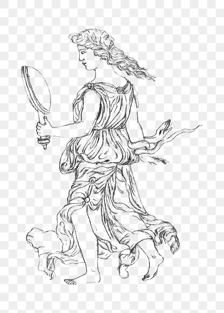 Greek Goddess Drawing Images | Free Photos, PNG Stickers, Wallpapers ...