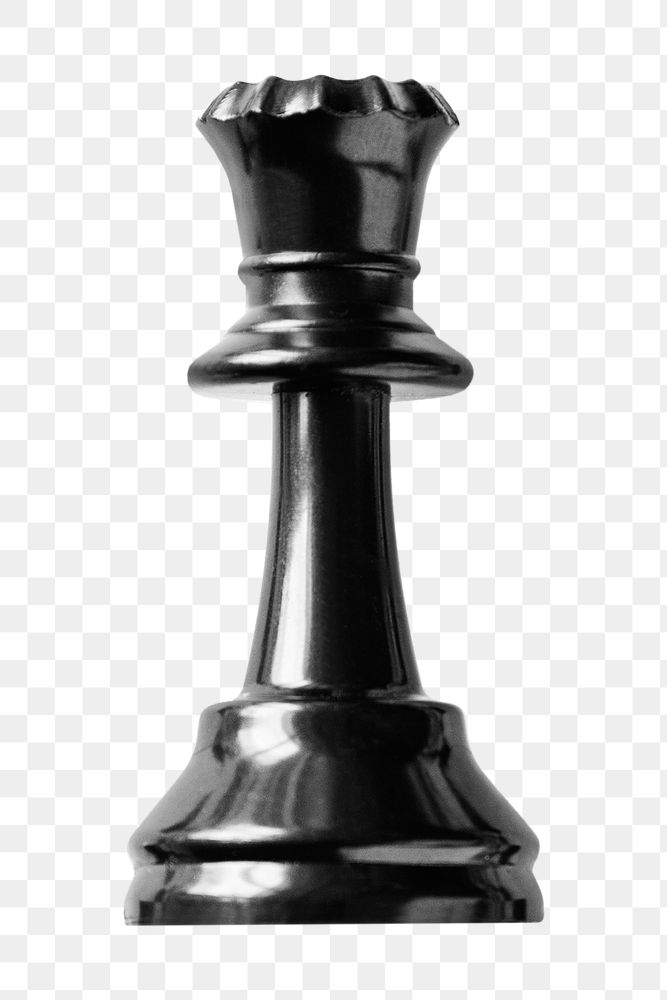 Png queen chess piece, isolated object, transparent background