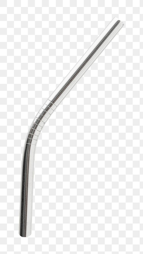 PNG Reusable stainless steel straws  transparent background