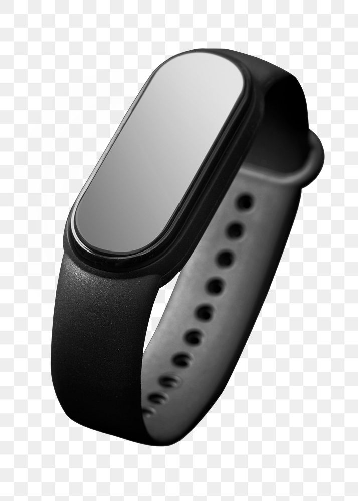 Smartwatch png blank screen, transparent background