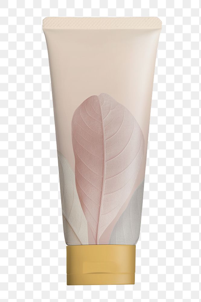 Cosmetic tube png skincare product, transparent background