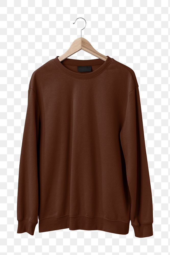 PNG Brown sweater, winter apparel  transparent background