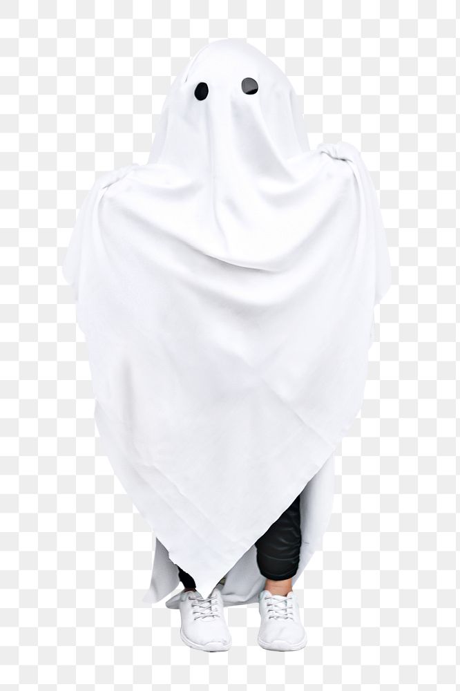 Ghost Halloween png party, transparent background