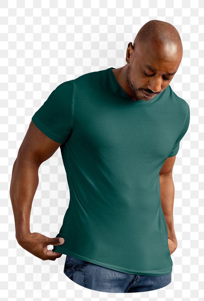 PNG Men's casual tshirt  transparent background