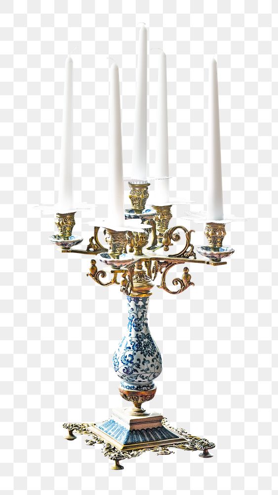 PNG Candelabra, collage element, transparent background