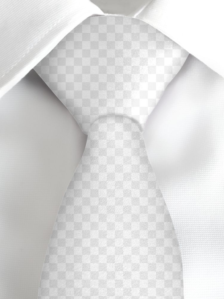 Men's neck tie png mockup, business apparel, transparent design