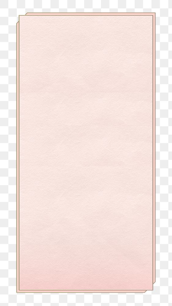 Pink png rectangle on transparent background