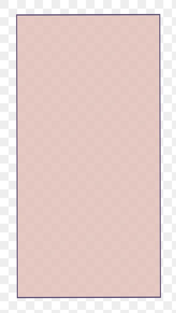 Pink frame png, transparent background