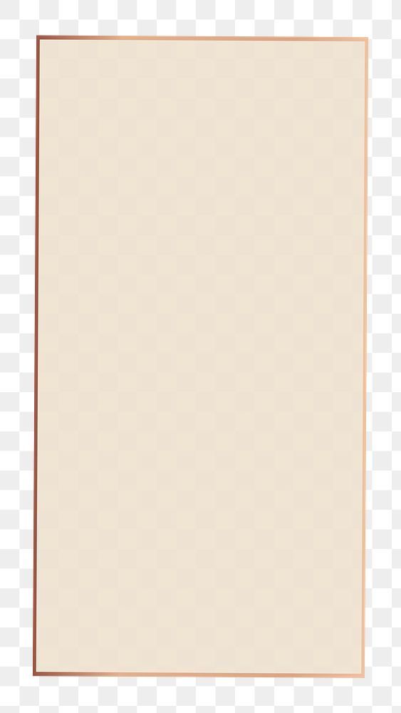 Beige frame png, transparent background