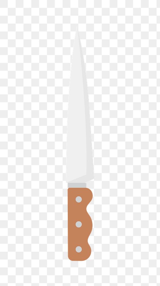 PNG sharp pointed kitchen knife transparent background