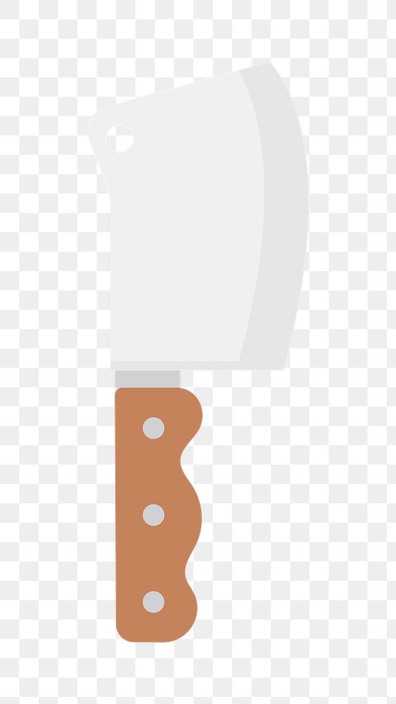 PNG cartoon cleaver, kitchen knife transparent background