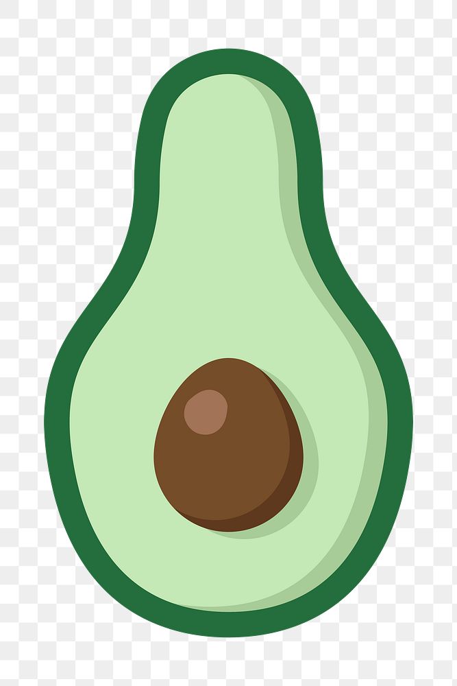 PNG half avocado, healthy food transparent background
