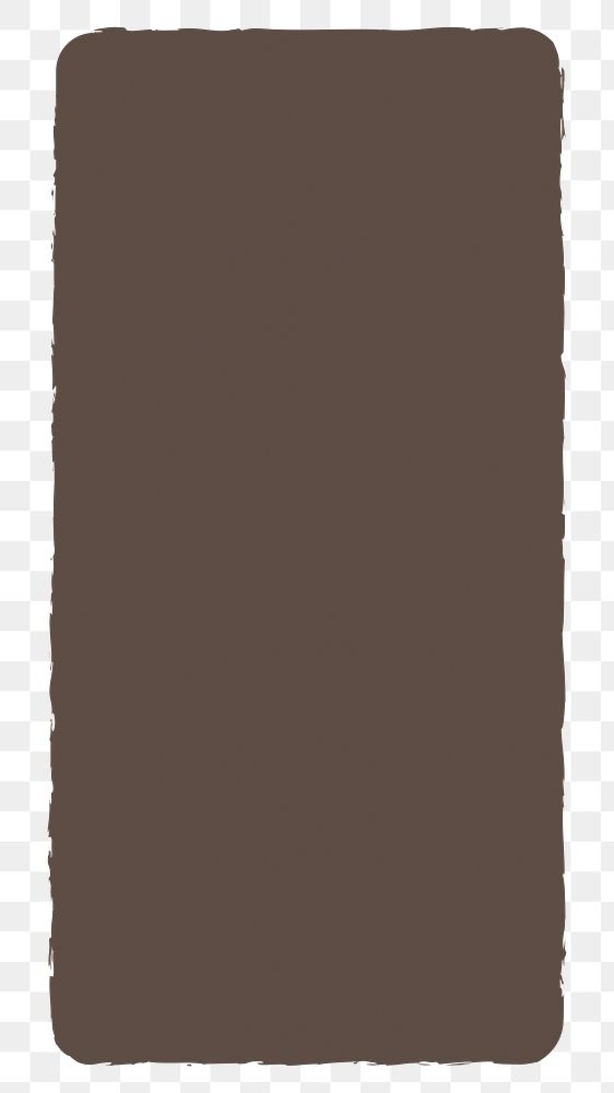 PNG brown rectangular badge, transparent background