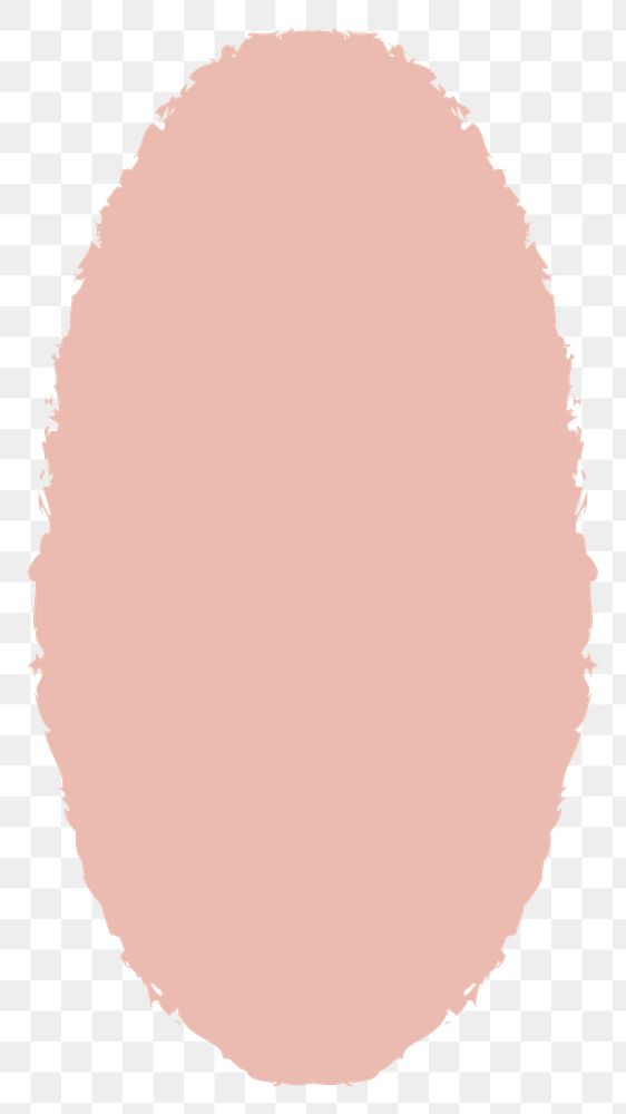 PNG pink oval badge design element transparent background