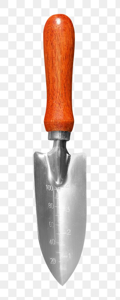 Trowel png gardening tool, transparent background