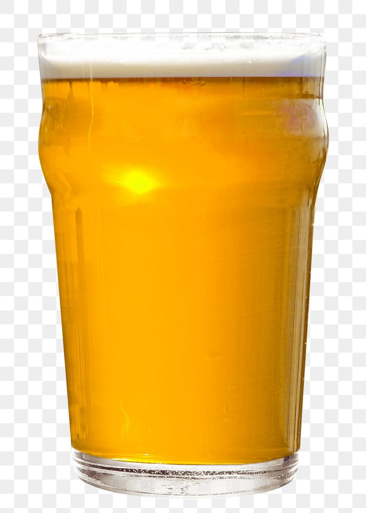 PNG glass of beer, collage element, transparent background